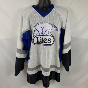 Labatt Lites Vintage Beer Hockey Jersey Mens size XL